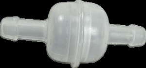 Filter tussen watertank en pomp